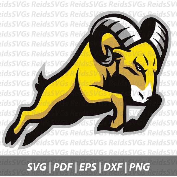 Ram SVG for cutting machines, SVG Files, Clipart, Circut, Cutting Files, DXF, Clipart, Instant Download