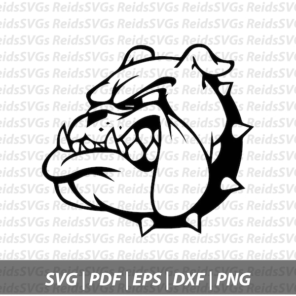 Bulldog SVG for cutting machines, SVG Files, Clipart, Circut, Cutting Files, DXF, Clipart, Instant Download