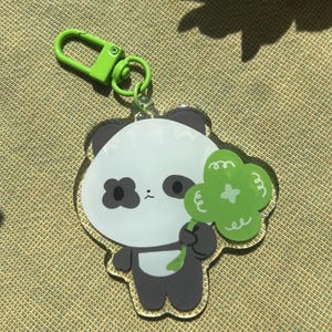 Clover with a Clover || Good Luck Charm Acrylic Keychain