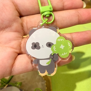 Clover with a Clover || Good Luck Charm Acrylic Keychain