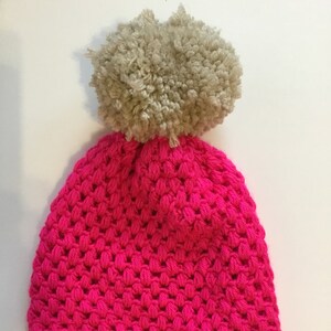 Hot Pink Slouchy Beanie