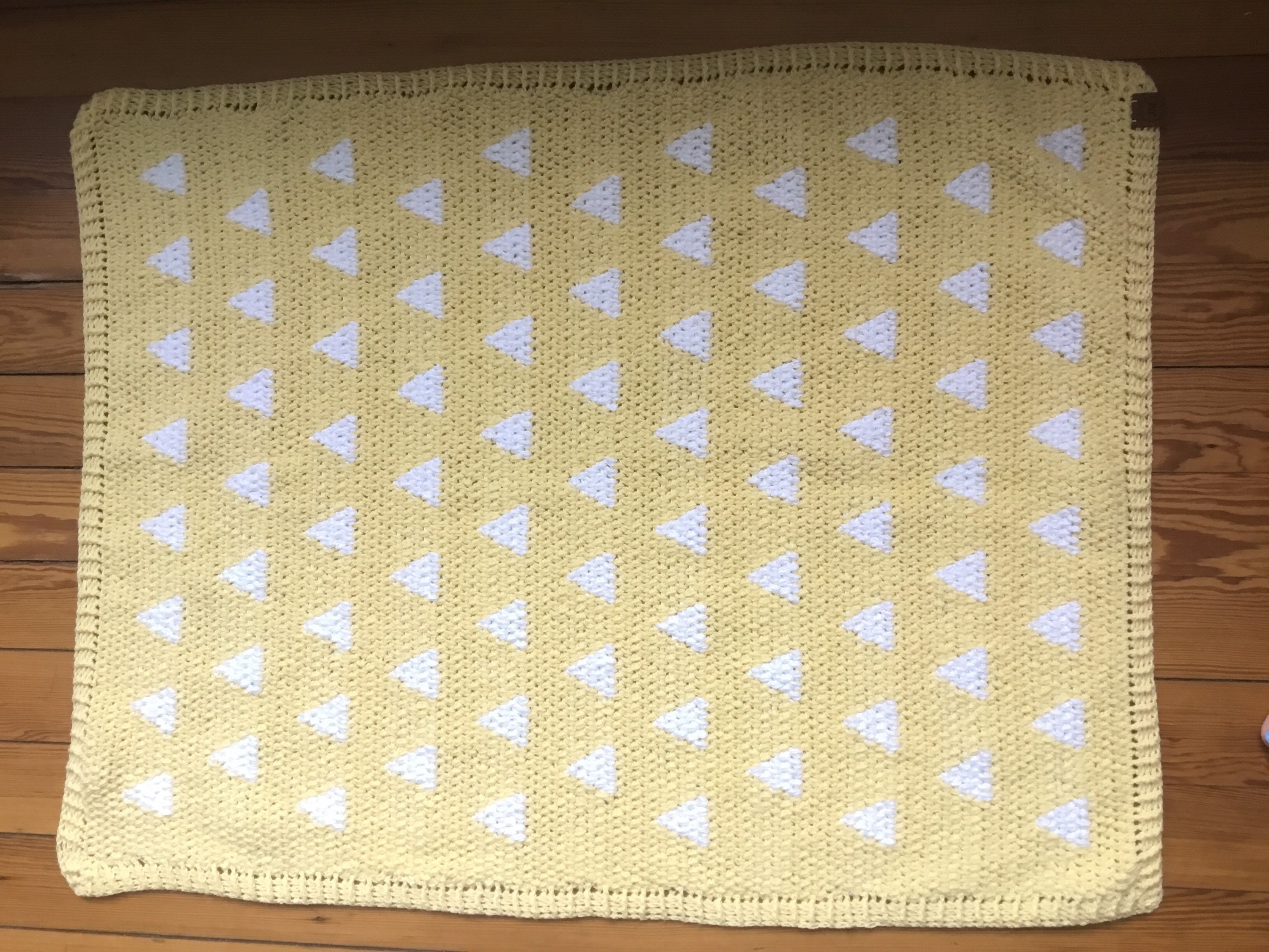 Crochet Triangle Baby Blanket Etsy Hong Kong