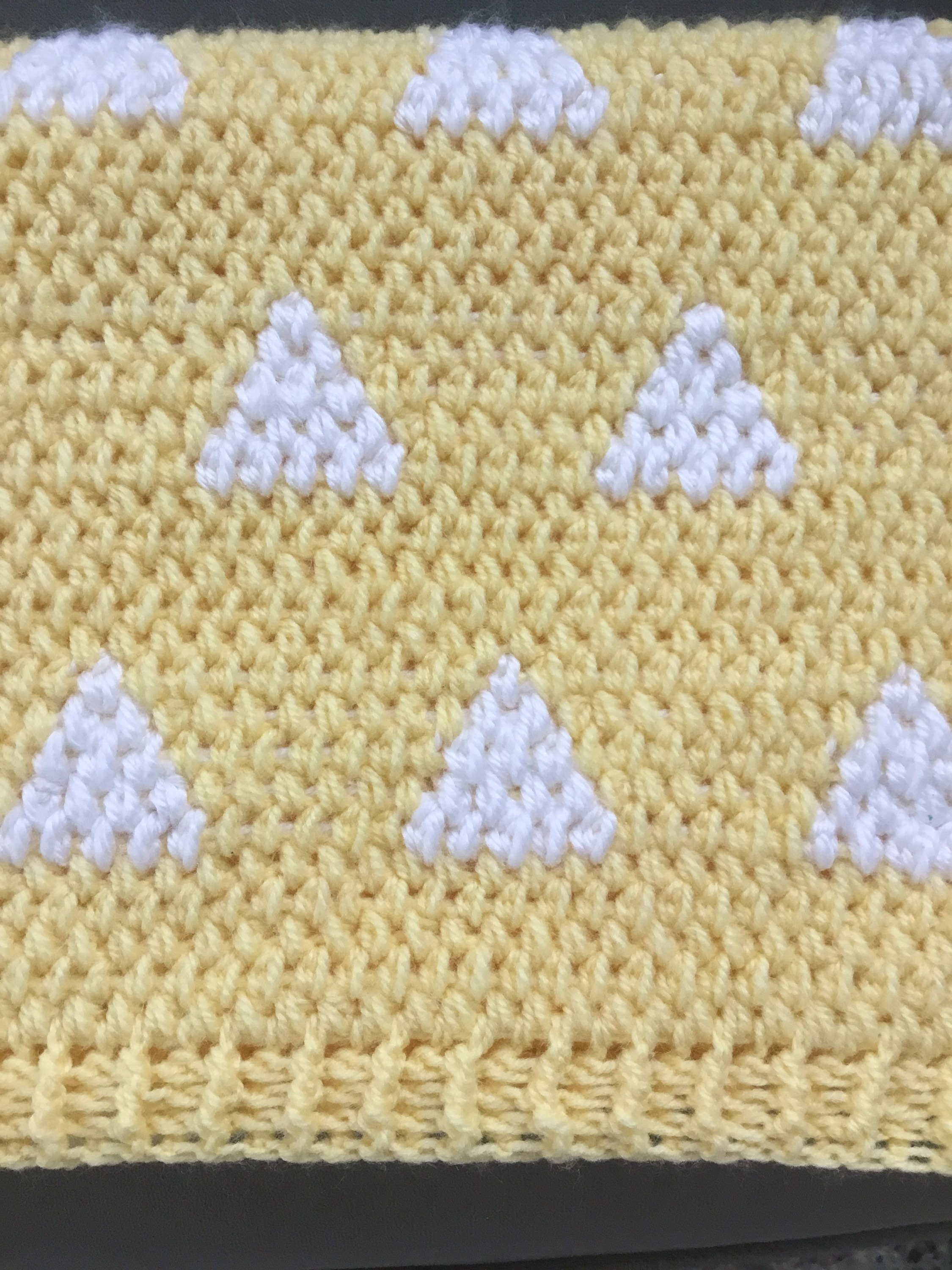 Crochet Triangle Baby Blanket Etsy Norway