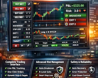 Advanced NinjaTrader Order Panel:Professional Trading Dashboard for NinjaTrader