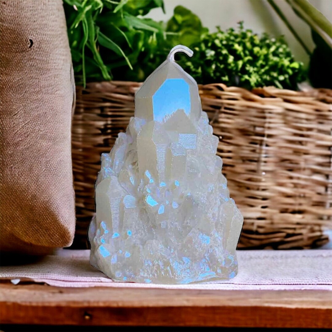 Angel Aura Zen Den Crystal Candle Handmade Zen Den Candle Etsy UK