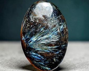 Astrophyllite Palm Stone – Polished Crystal Decor, Inner Strength Stone