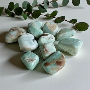 Aragonite Crystal Tumble Stone: Grounding Pocket Stone