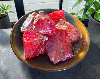 Red Aura Quartz Crystal: Vibrant Healing Stone