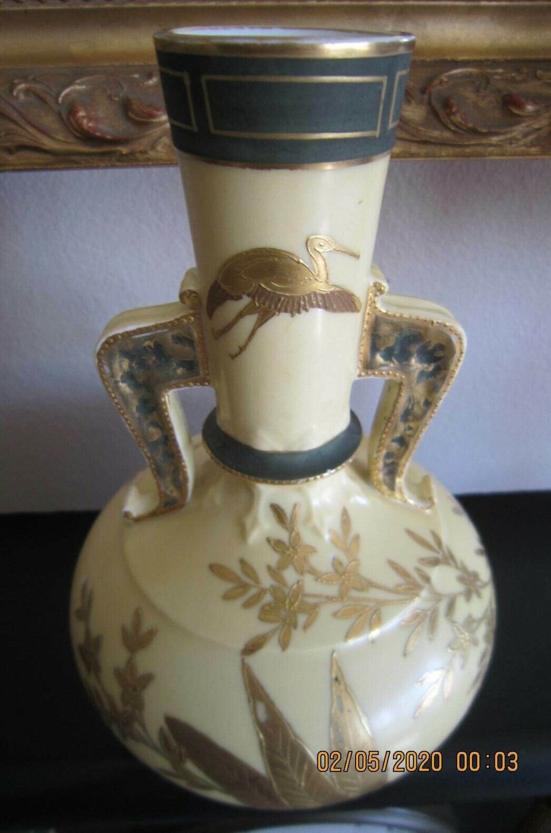 Antique GD & C Limoges France Depose Hand Ptd. Bird W/ Gold Etsy