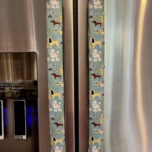 Cute Puppies On Appliance Handle Covers for Refrigerator Door Handles - Protect and Beautify Handles