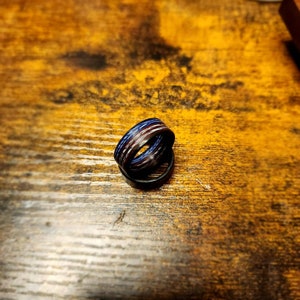 Carbon Fiber American Flag Ring, Mens carbon fiber ring, American flag ring, anniversary ring, patriot ring