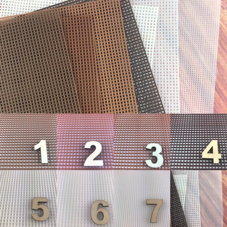 Plastic Canvas Needlepoint 7 Mesh 10 Mesh Grid Colorful Etsy