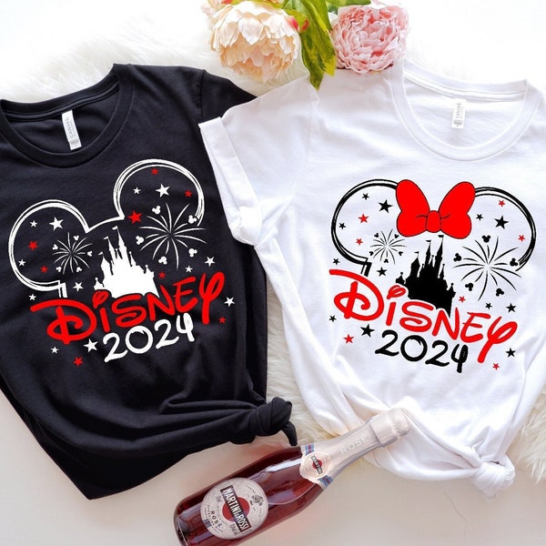 2024 Disney Family Vacation Shirts, Disney Castle 2024 Shirts, Custom Disney Family Matching Tshirt, Disney Family 2024, Disney Trip Tee