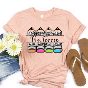 Custom Teacher Shirt, Teacher Name Shirts, Personalized Teacher Gift, School Shirt,  Funny Teacher Shirt, School Name Shirt, Teacher Shirt