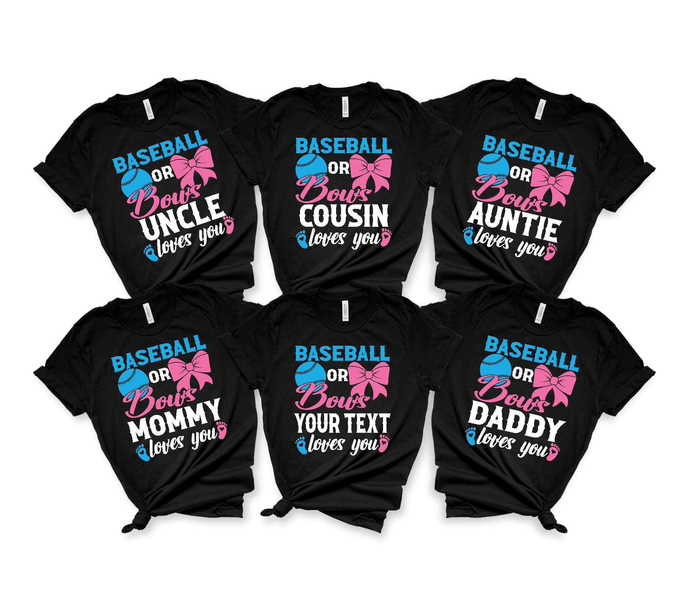 Mens Baseball Or Bows Gender Reveal Party Shirt Uncle Loves You Mens Baseball Or Bows Gender Reveal Party Shirt Uncle Loves You