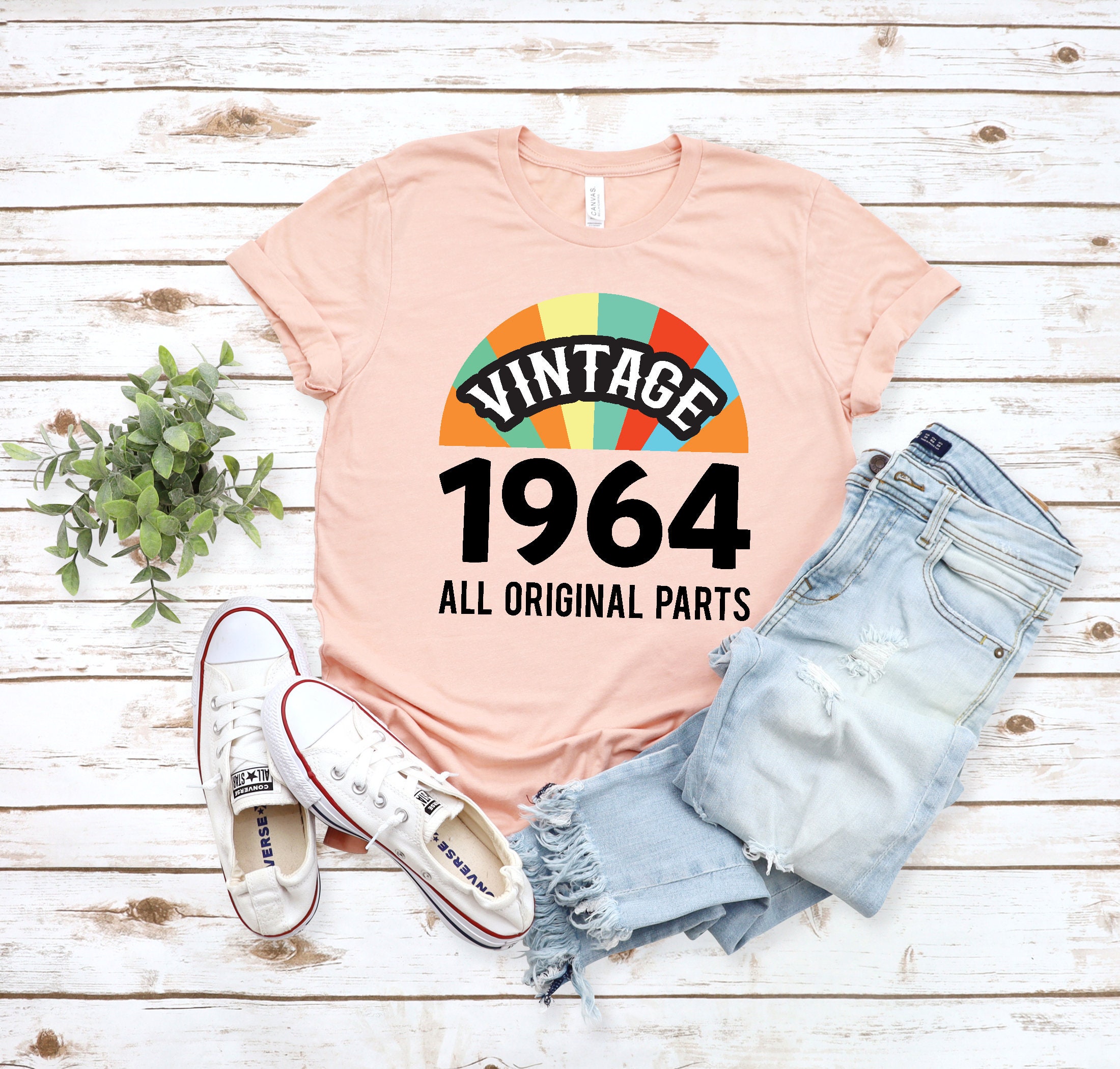 60th Birthday T-Shirt For Women – Vintage 1964 Design, Soft Cotton Blend, Birthday Party Gift Top - View #9