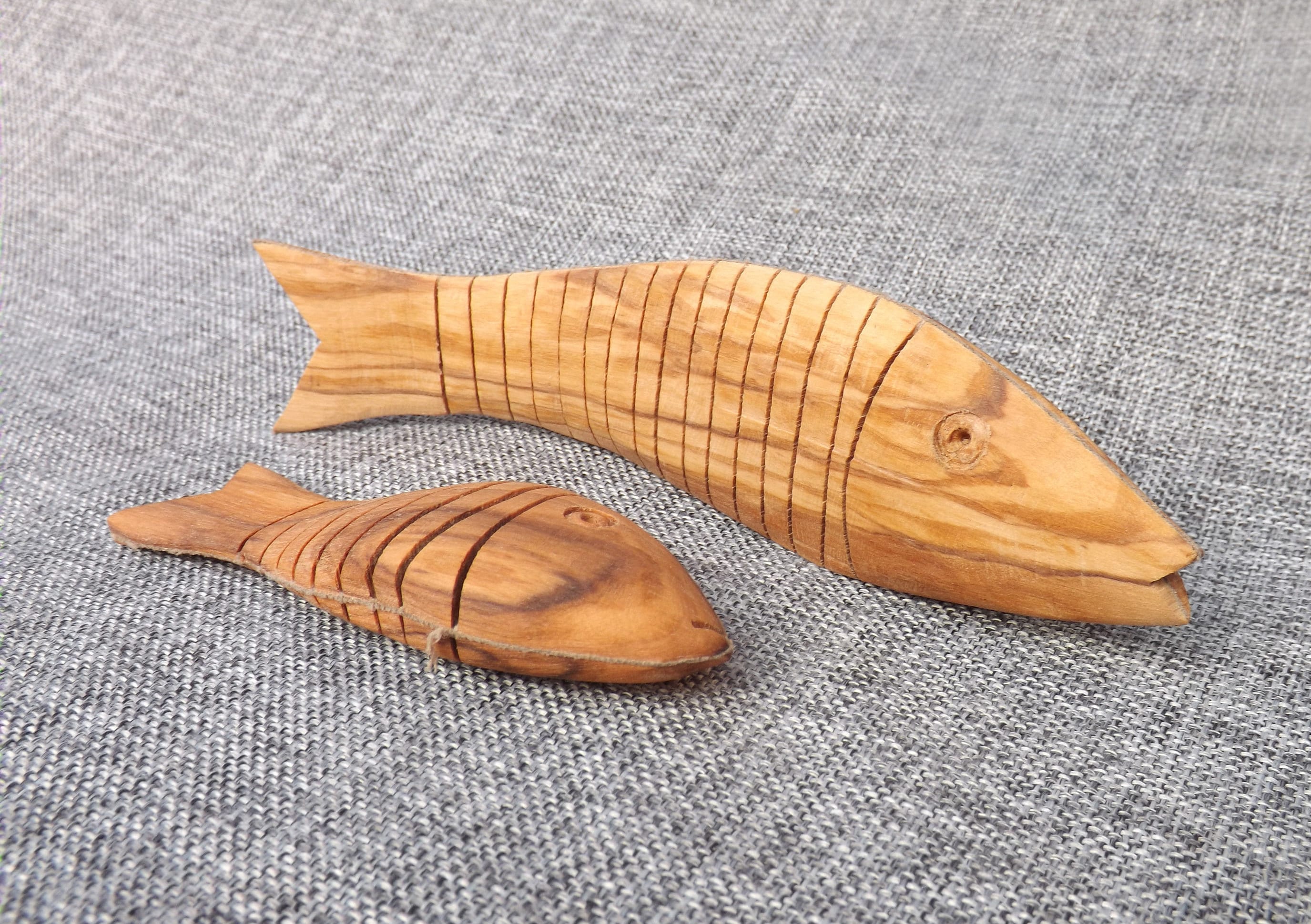 Moving Fish Made From Olive Wood. Ideal for Babies, Children & Adults 