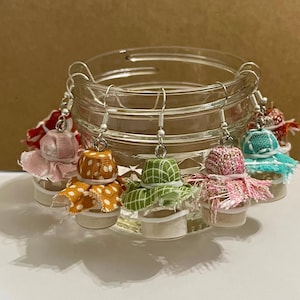 Mini orecchini pendenti in barattolo di lievito madre – Gioielli stravaganti fatti a mano per fornai e amanti del pane