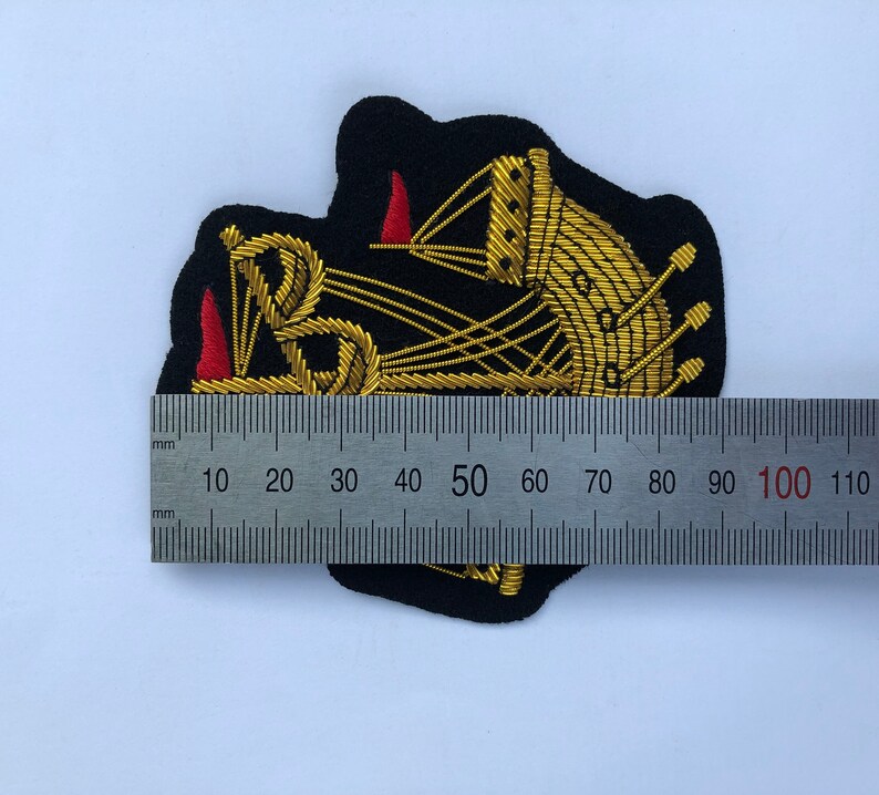 Lymphad Blazer Badge Celebrate Rowing Pride Hand-embroidered Bullion ...