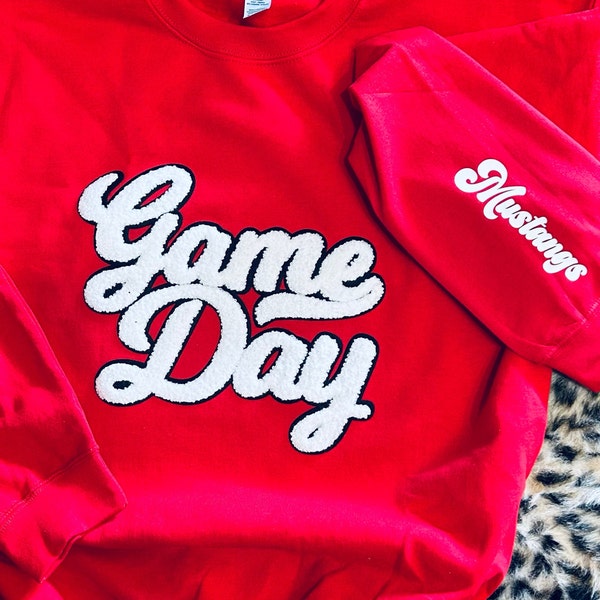 CUSTOM Game Day Sweatshirt/  Game Day Sweatshirt/ SPIRIT WEAR