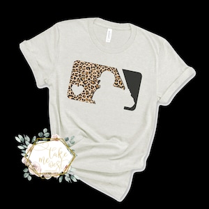 CUSTOM Baseball Leopard shirt/ Baseball Tee / Baseball T-shirt/  Leopard Shirt