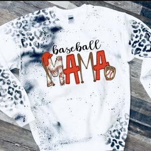 Baseball MAMA Leopard shirt/ Baseball Tee / Baseball T-shirt/  Leopard Shirt