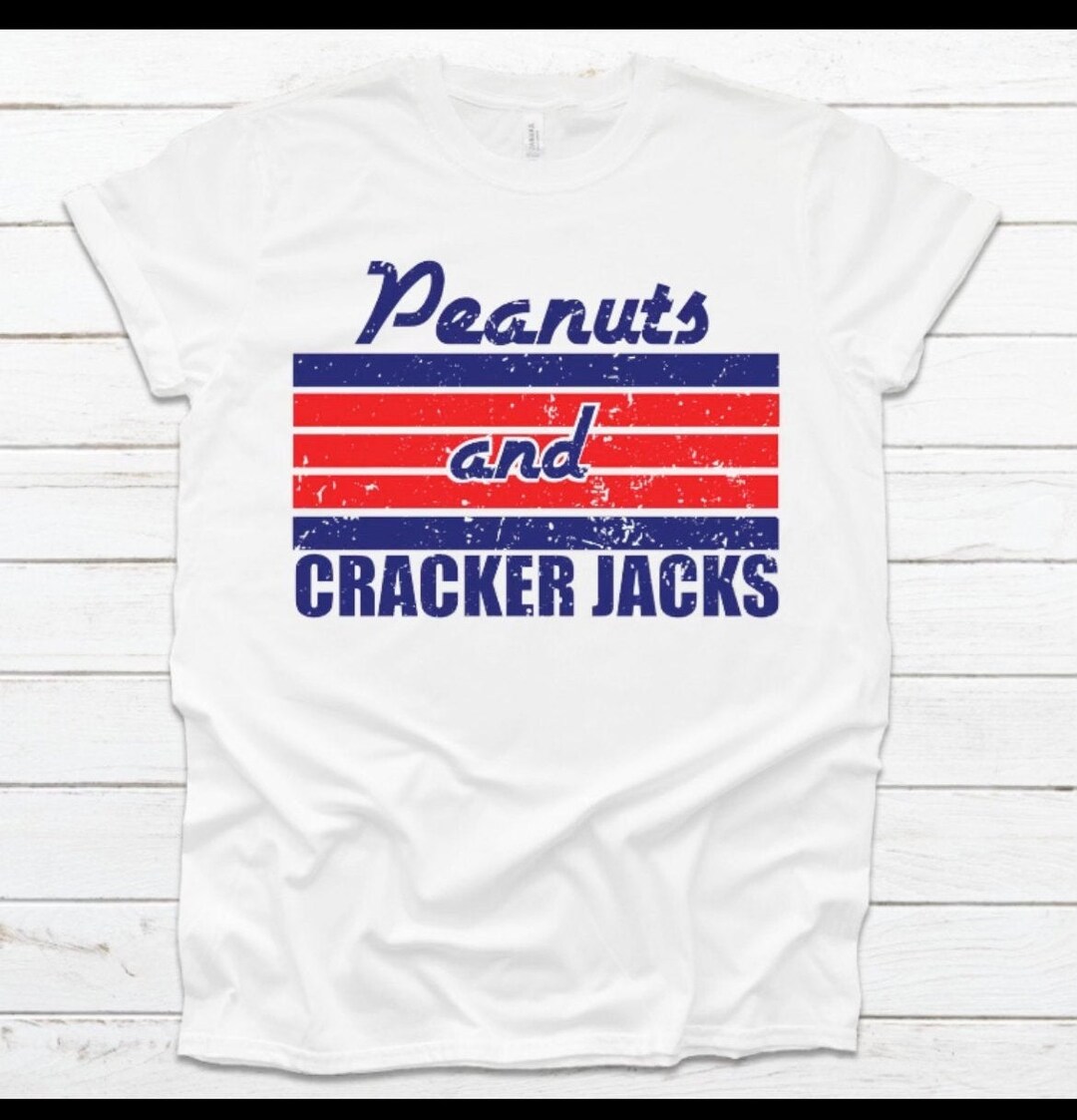 Peanuts and Cracker Jacks Tee/baseball Tee/ Baseball Tshirt Etsy