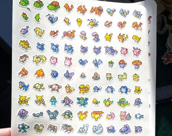 ポケモン第2世代 152-251 ビニールステッカーシート | ミニステッカー
