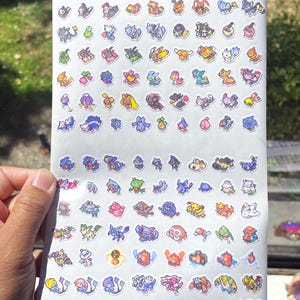 387-493 Sinnoh Poke sprites | Gen 4 mini vinyl stickers