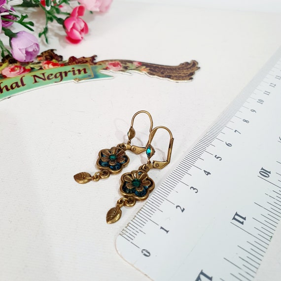 Graceful earrings,Very bright turquoise color,Mic… - image 9
