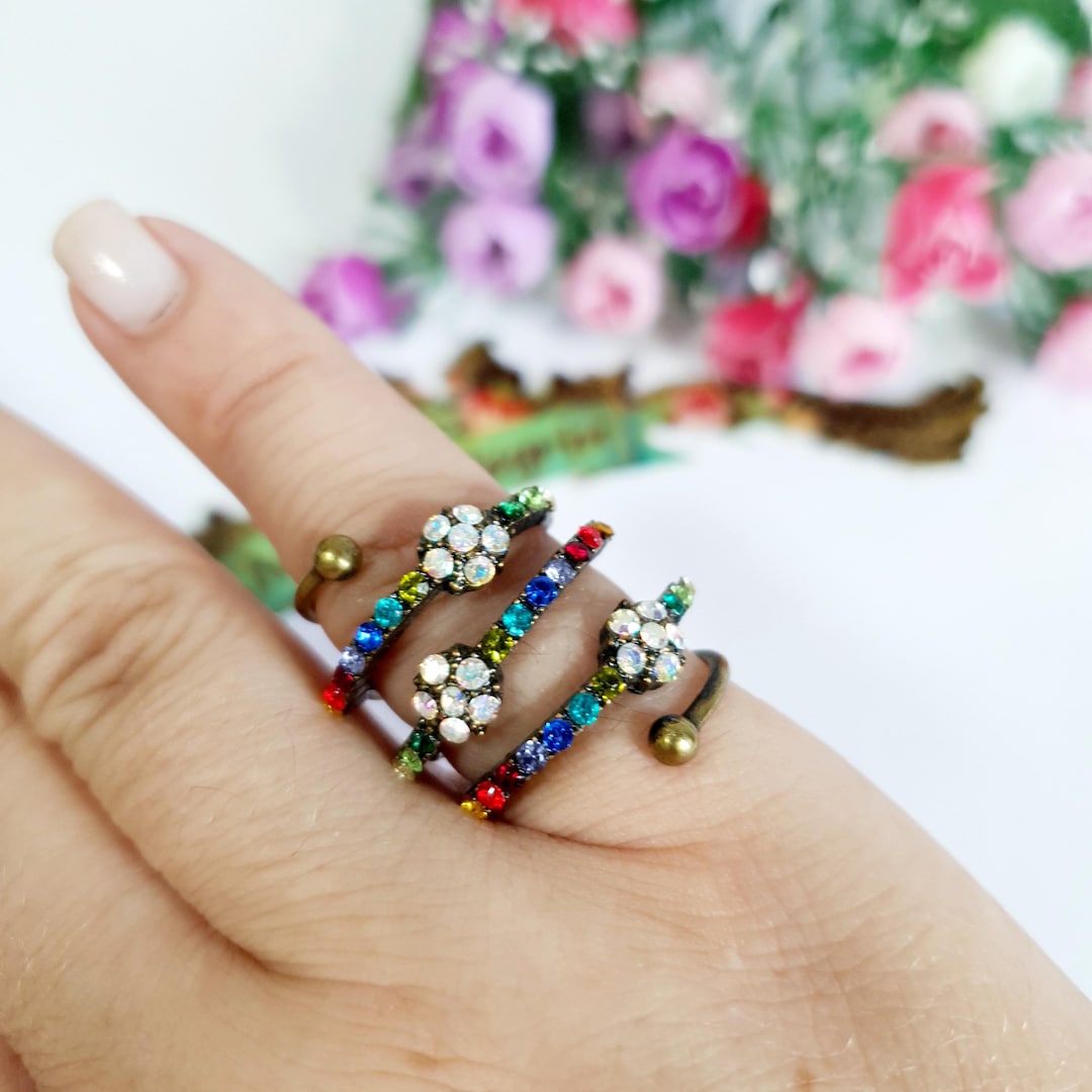 Collana Michal Negrin: gioielli floreali vintage in cristallo