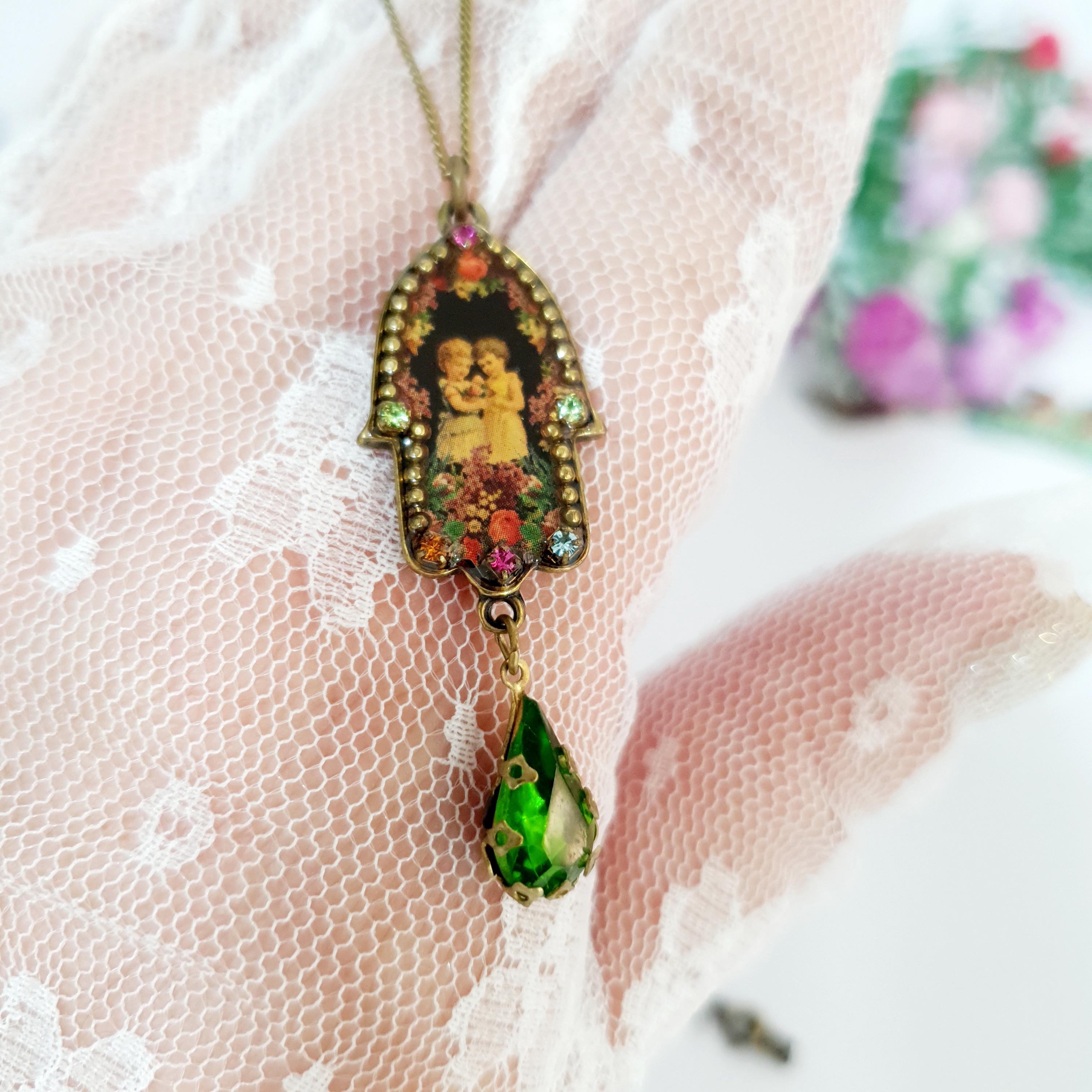ミハエルネグリン　ハムサ Michal Negrin Hamsa Necklace - Etsy
