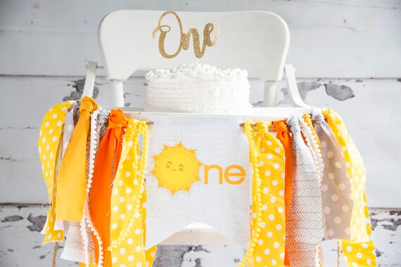 Hochstuhl Banner „You Are My Sunshine“ – Erster Geburtstag Dekoration Für Jungen & Mädchen
