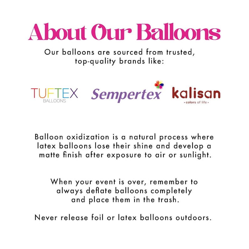About Our Balloons