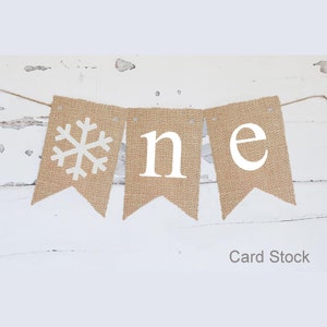 Christmas Birthday Party Banner, Christmas First Birthday Decoration, Winter 1st Birthday Decoration, Snowflake Highchair Banner