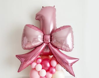 Girl Birthday Party, Birthday Bow, Pink Coquette Bow, Pink Themed