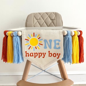 Erste Reise um die Sonne Geburtstag Quaste Banner, Little Sunshine Hochstuhl Dekoration, Boho 1