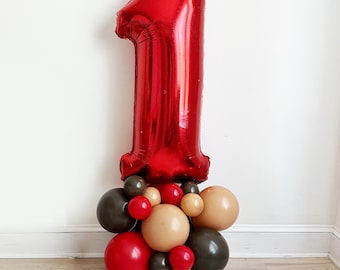 Holiday First Birthday Balloons, Cookie Balloon Tower, Christmas 1st Birthday Balloons, Cookie Party Birthday Balloons, 1st Birthday