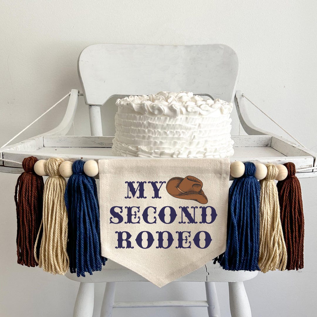 My Second Rodeo 2nd Birthday Party Decorations, Cowboy Second Birthday ...
