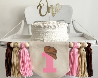Western 1st Birthday Party Decorations, Cowboy First Birthday, My First Rodeo Highchair Banner, Cowboy Hat, Wild West, Wild One Theme Sign