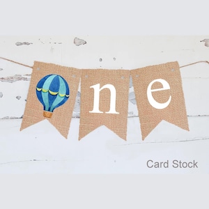 Hot Air Balloon Party Decor, Hot Air Balloon 1st Birthday Party Banner, Up Up and Away Birthday Decoration, Oh The Places You&#39;ll Go