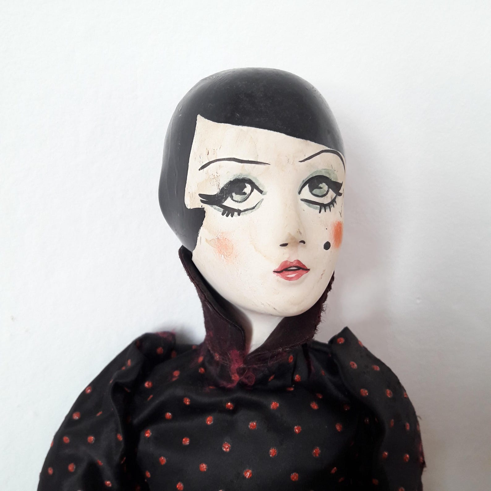 POUPÉE DE SALON boudoir doll en cire unique rare extraordinaire Art