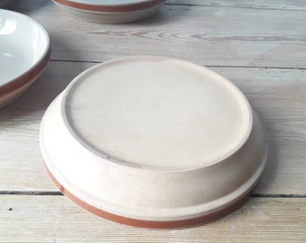 vintage stoneware plates/hollow plates/glazed terracotta/lot of 4/France 60s vintage stoneware plates/hollow plates/glazed terracotta/lot of 4/France 60s