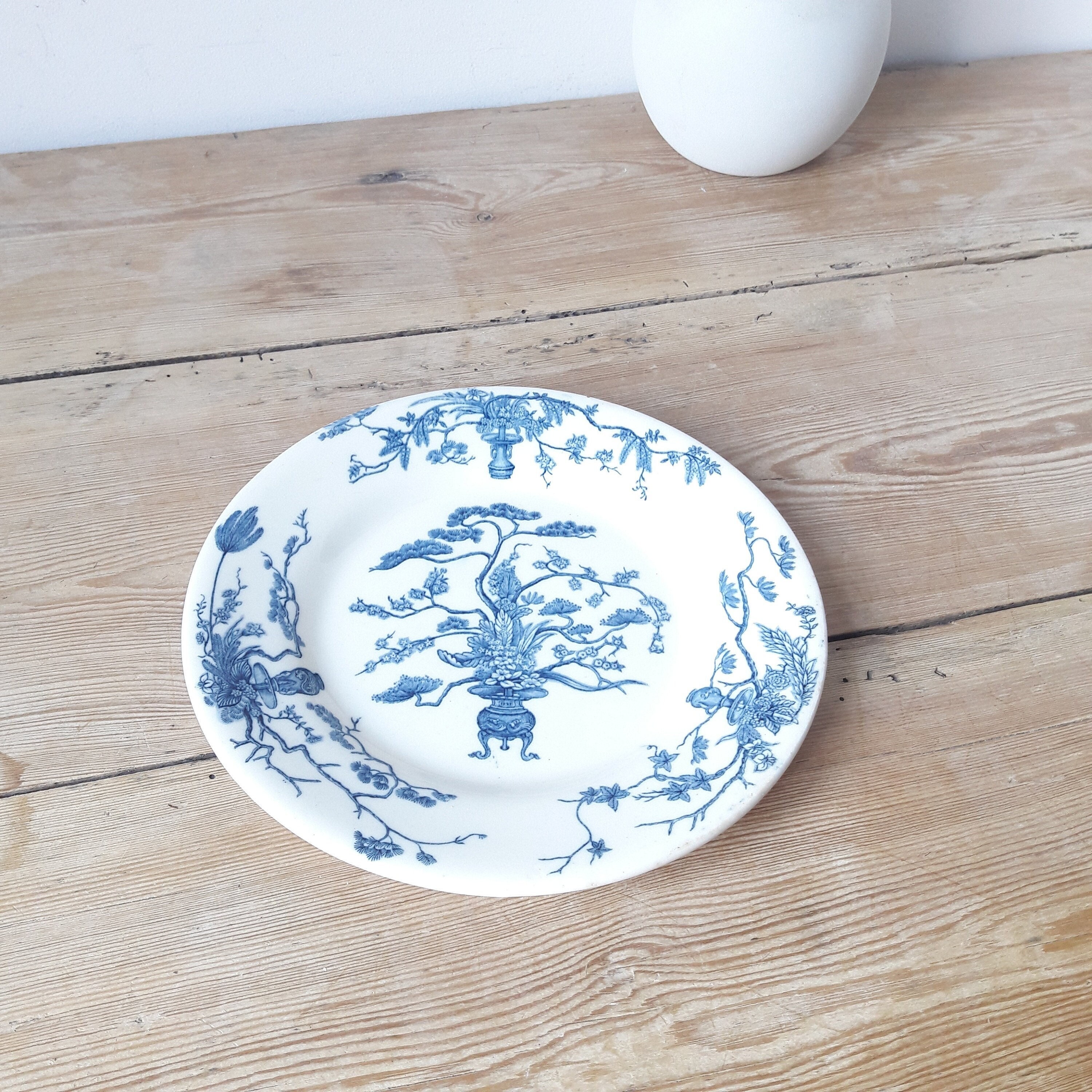 Francais Vintage/Assiette à Dessert/Porcelaine de Gien/Diplôme d'honneur/Médaille d'or/Décor Autrans