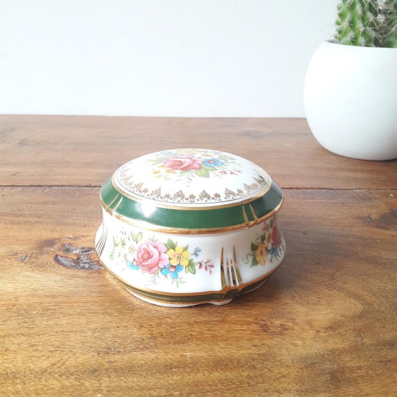 Vintage French/antique jewelry box/candy box/Limo… - image 2