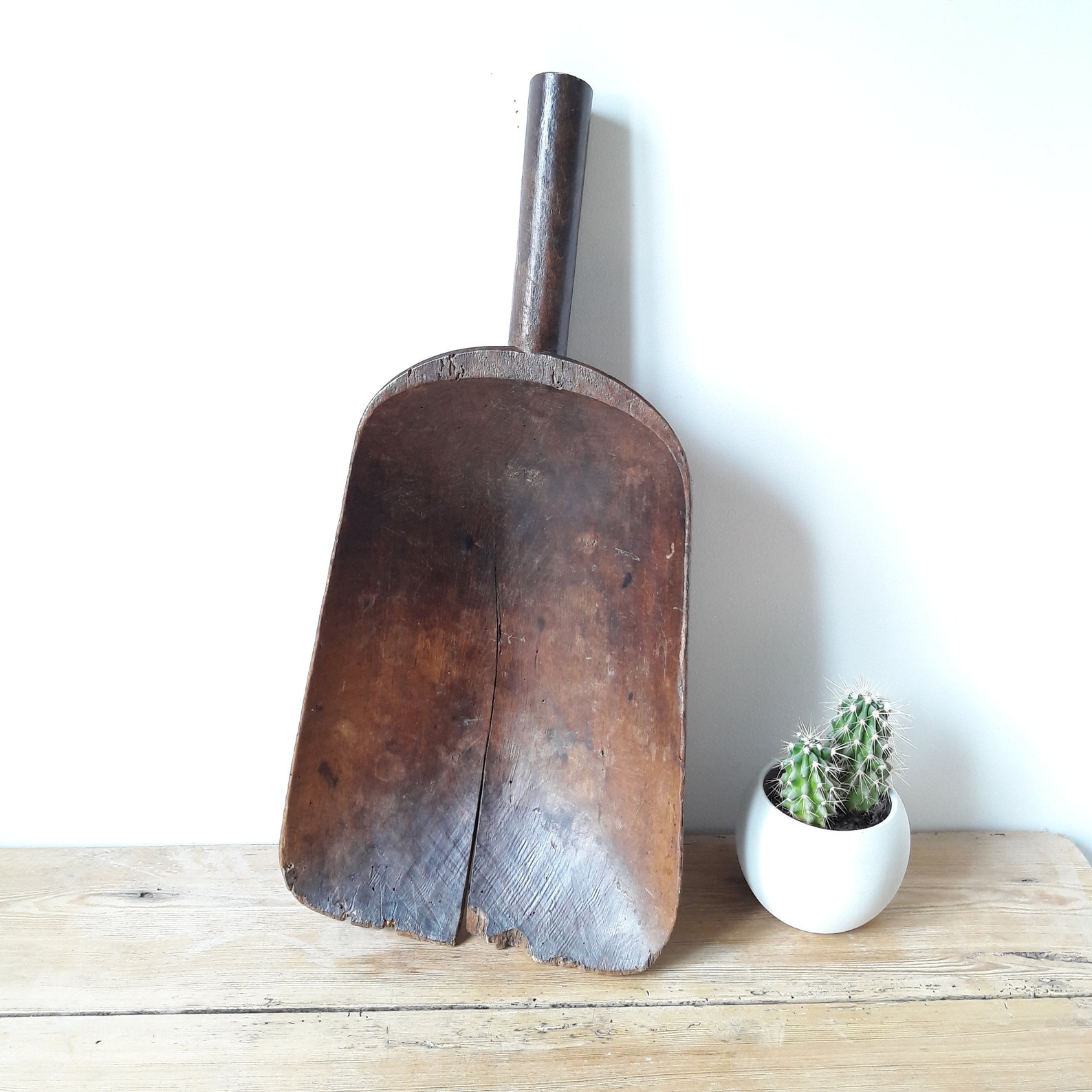 Former grain shovel/flour shovel/carved wood/farming Etsy