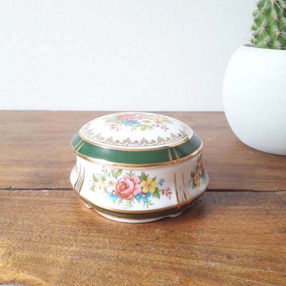 Vintage French/antique jewelry box/candy box/Limo… - image 1
