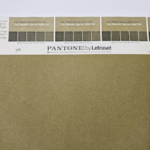 Vintage Pantone/Papel Colorido Pantone/por Letraset/Pôster Original/tamanho 20,0”×26,0”/numerado na frente/Verde 112