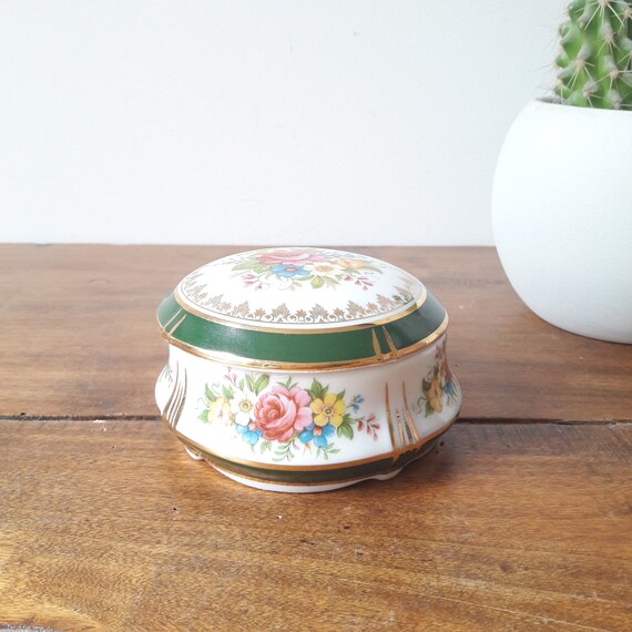 Vintage French/antique jewelry box/candy box/Limo… - image 6