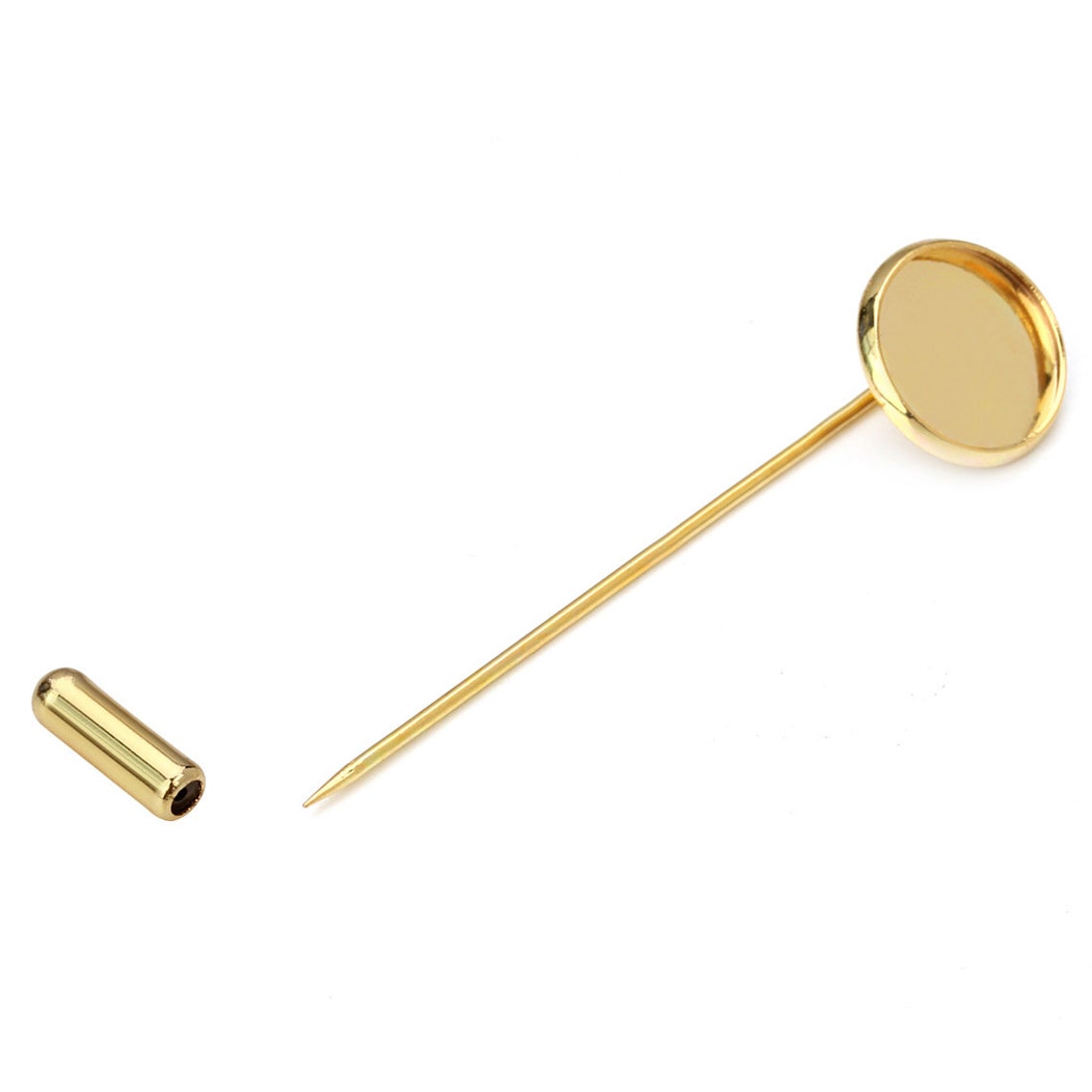 30pcs 12mm Round Stick Pin Setting BlanksLapel Pin Etsy